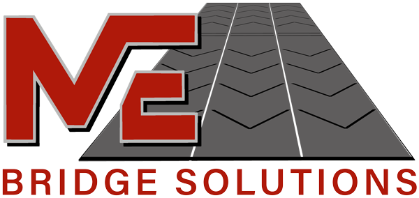 Logo of ME Bridge Solutions with red text